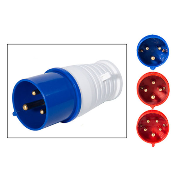Industriell hane och hona Stickkontakt Låsande stickkontakt Elektrisk power Stark elektrisk ledningsförmåga Active socket 5 core 32A