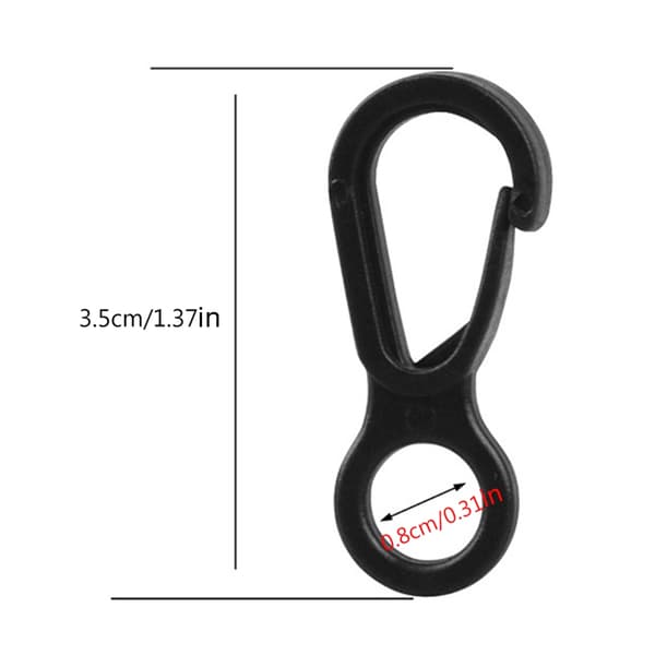 10 kpl Camping Carabiner -solki, telttatarvikkeet, monitoimikoukut, varusteet