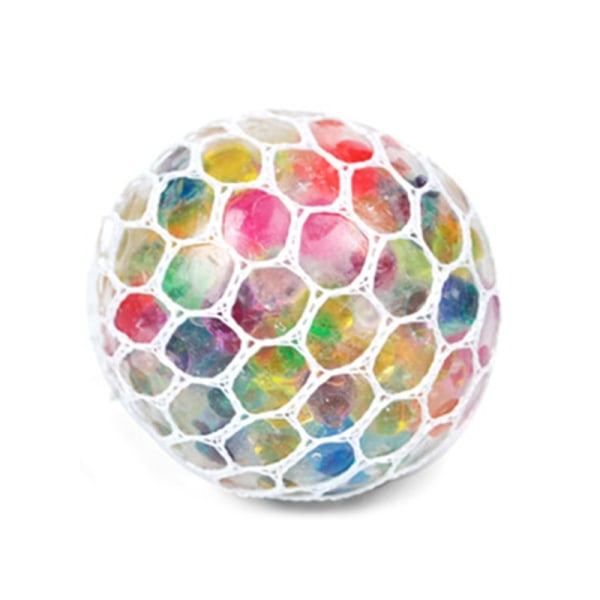 Lysande LED Mesh Boll, Dekompressionsleksak, Sensorisk Fidgetboll för Vuxna Barn Stresslindring