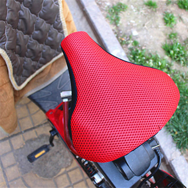 Andningsbar Mesh Screen Cykel för cover för cykel för sits, förbättrad komfort, andas för mountainbikecykel Red