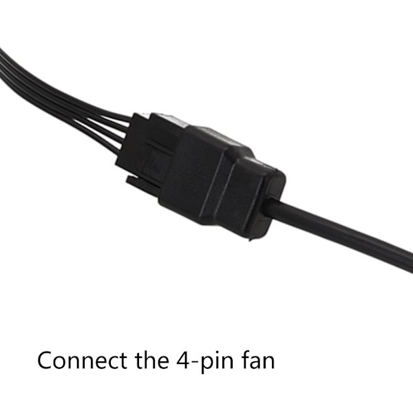 DC5521 til 4-pin stik kabel 4-pin computer PC-blæser strømkabel konverter