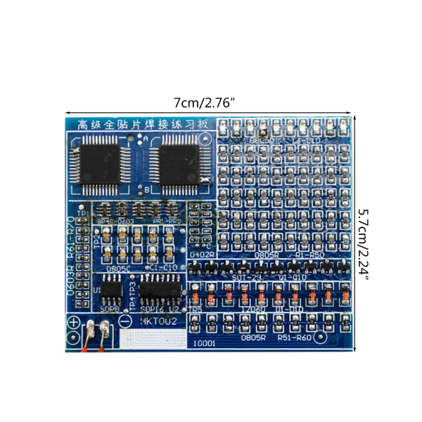 Lödning träningsbräda Kit Resistor Diod Transistor DIY Svetsövning