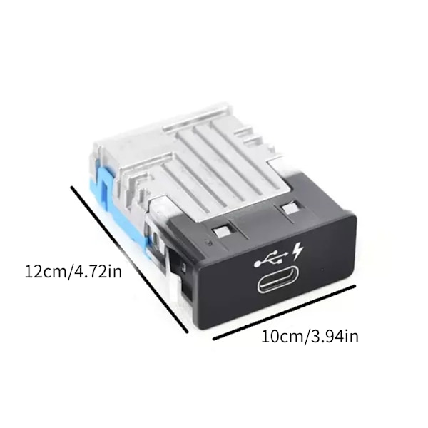 USB-port med hurtigladefunksjon for F48 F54 F60 G01 G05 G06 G07 G12 Data Sync