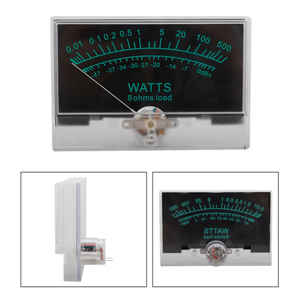 12-16V VU Meter Analog Panel Audios Nivåmätare Blå bakgrundsbelysning Ingen drivrutin för power behövs