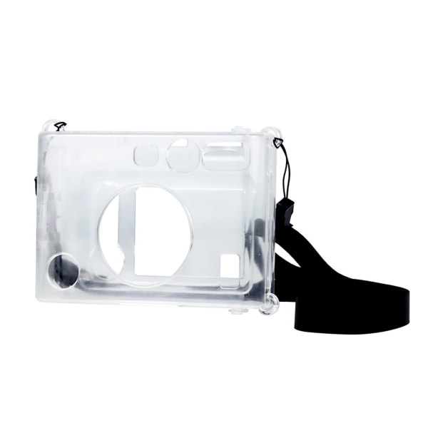 Klar för case för Fujifilm Mini EVO Instant Film Camera Crystal Hard for Shell Cover med avtagbar axelrem för