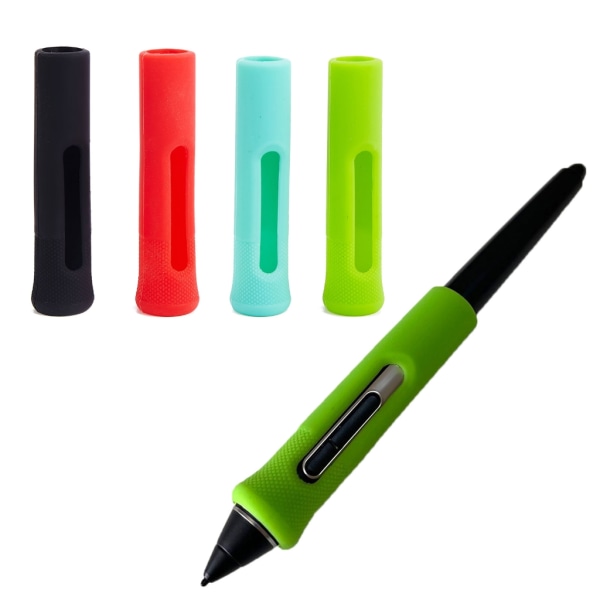 Mjukt silikon Stylus Cover Case för Wacom Tablet Pen PTH460 PTH660 PTH860 DTK1661 DTK1660 DTH167 Green