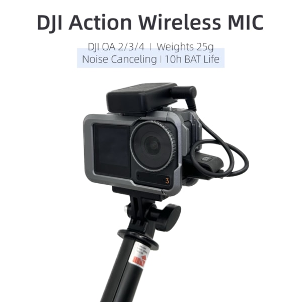 Bärbar rundstrålande mikrofon Minikub extern mikrofon för action 2 3 4 Sportkamera Klar inspelningskvalitet B