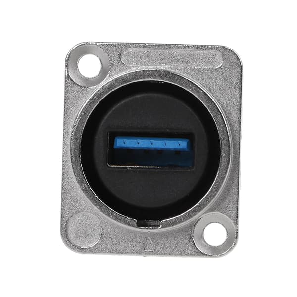 Zink Alloy Hus Panelmontering Hun til Hun USB Skotkobling Adapter