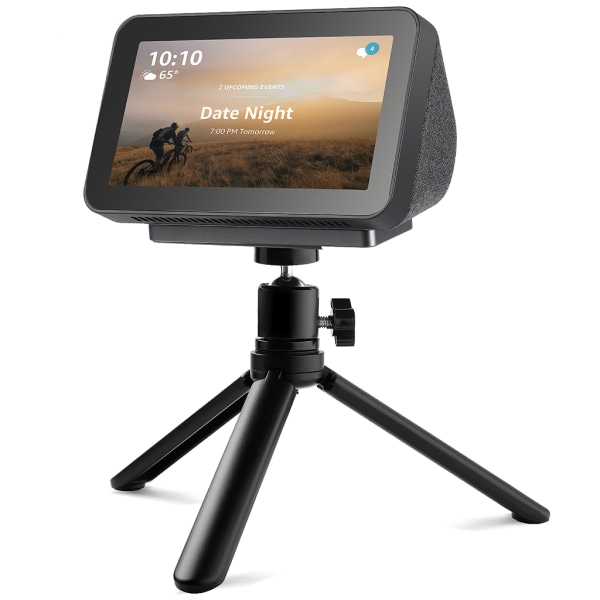 Stativ för Echo Show 5 Flexibelt stativ, justerbar hållare 360 grader roterbar för kontor i kök i sovrum och var som helst