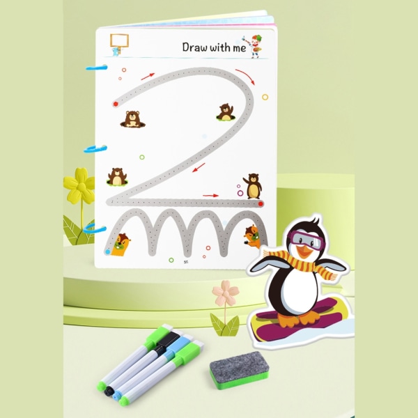 Kids First Writing Book of Pencil Control and Patterns FOR Hand-eye Coordination Line Tracing Workbook