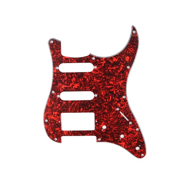 3-lagers 11-håls elgitarr valskydd anti-scratch pärlplatta cover för ST SQ elgitarrtillbehör Off white