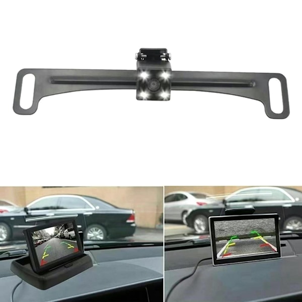 Bil DVR Bakkamera Nummerplade Panel Beslag I stedet for Rem DashCam