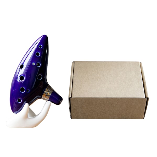 Alto C Legend of for Zelda 12 Huller Keramisk Høj C Legend of Ocarina Keramik til Time Flute Musikinstrument Tilbehør