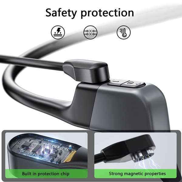 Magnetisk USB-opladerkabel til OpenSwim S710 intelligente øreenheder