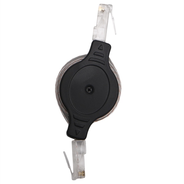 1,5 m 5FT Utdragbar Kabel Infällbar RJ45 Internet Ethernet Nätverk LAN Modem Router Tråd Platt Ethernetkablar