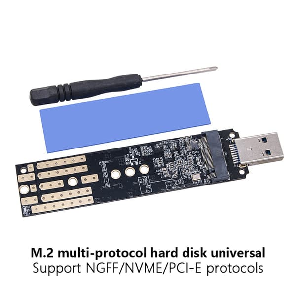 USB3.1 TypeA M.2 NVME SATAs SSD-kotelon sovitin UASP Trim -tuella