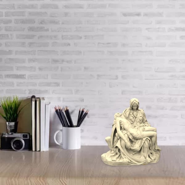 Pieta Statue Lysfremstillingsforme, 3D Håndlavet Sæbeform, Stand Ornamentforme