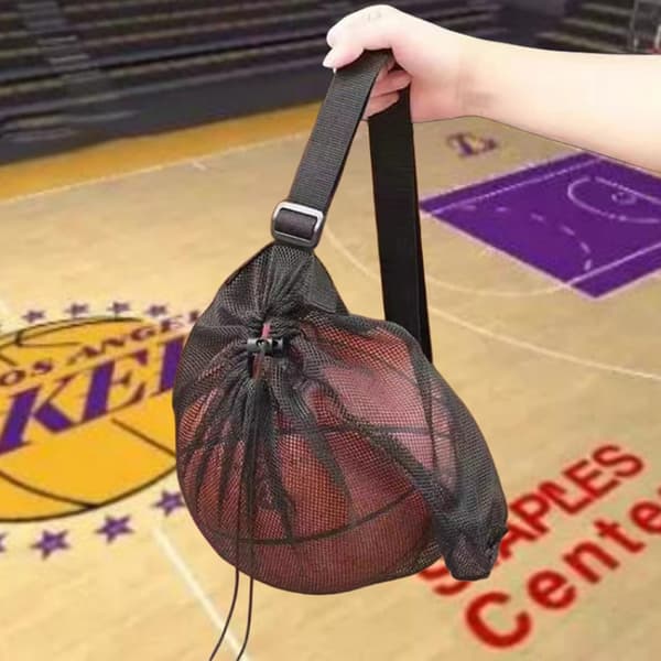 Mesh Basketboll Bärväska Axelrem Sportförvaring