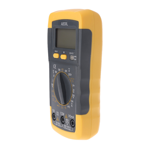 Bärbar digital multimeter Bakgrundsbelysning AC/för DC Amperemeter Voltmeter Ohm Tester Mätare A830L Handhållen LCD Multimetro Spänning