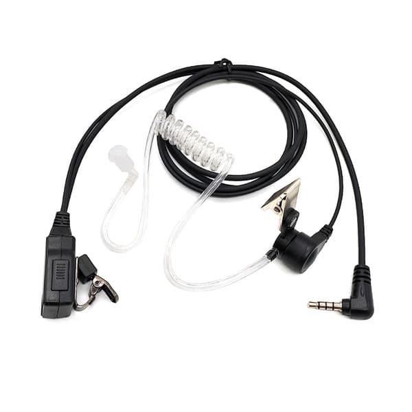 Headset Luftrør Ørestykke Headset PTT Ørestykke til 1s Walkie-talkier