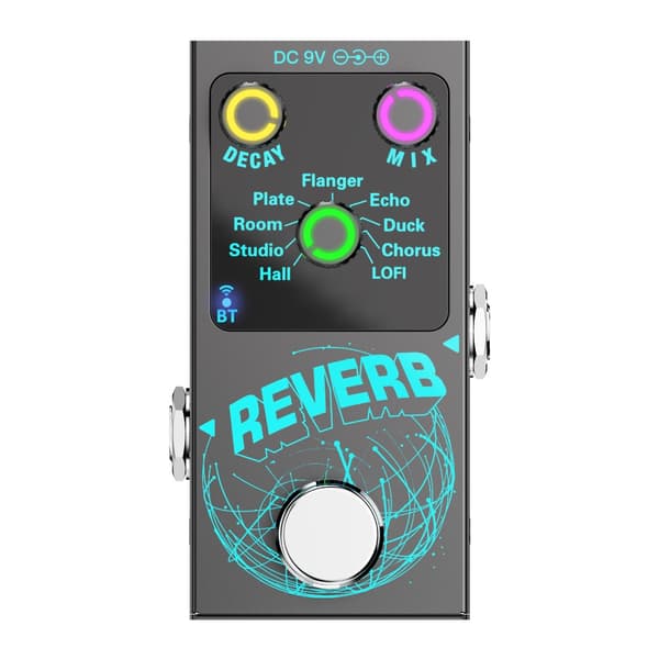 Gitar Reverbs Effektor Enkel Blok Effektor Digital Reverbs Effektpedal