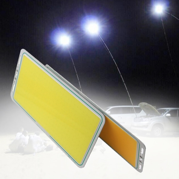 12V 70W 7 000LM LED Panel Strip COB Light Lamp Balanced 220x113mm Vit/Varm Ny Warm white 3000K