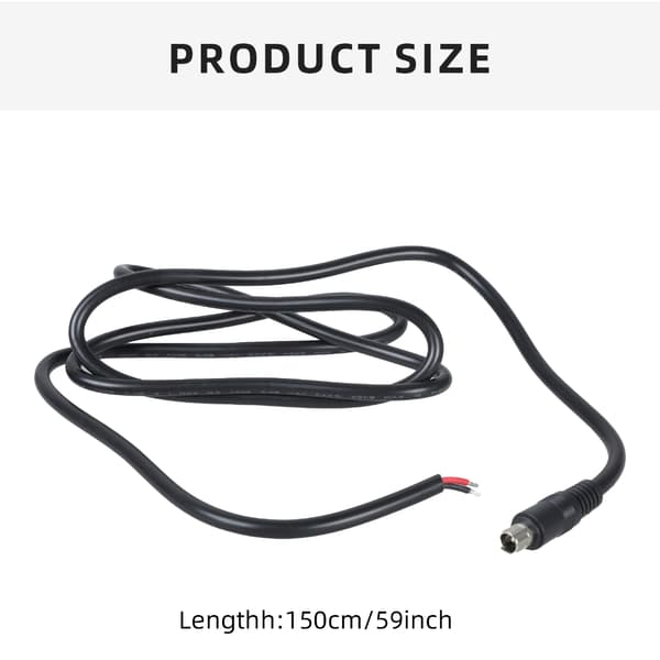Højledende DC8020mm Adapterkabel til Solpanel og Powerstations