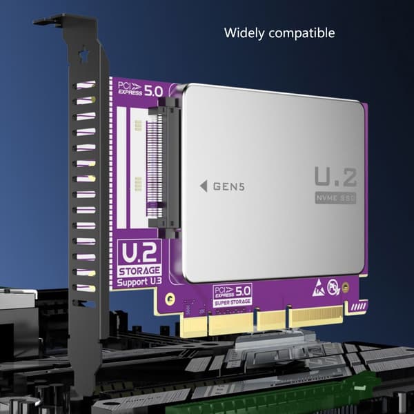 PCIE 5.0 X1 til U3 SFF-8639 Adapter til Avancerede Computerløsninger