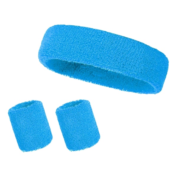 Sport Pannband Brace Svettband Set, Färgglad Armband Handledsrem Basket Fitness Handledsstöd Brace Wrap Guard Green