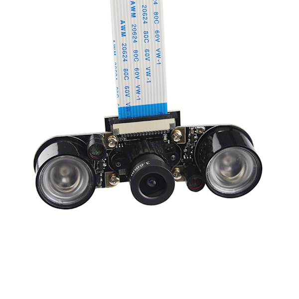 Raspberry Pi 4 Model B-kamera 5MP Focal Night för Vision-kamera + Hållare + IR-ljus + FFC-kabel för Raspberry Pi Zero fo