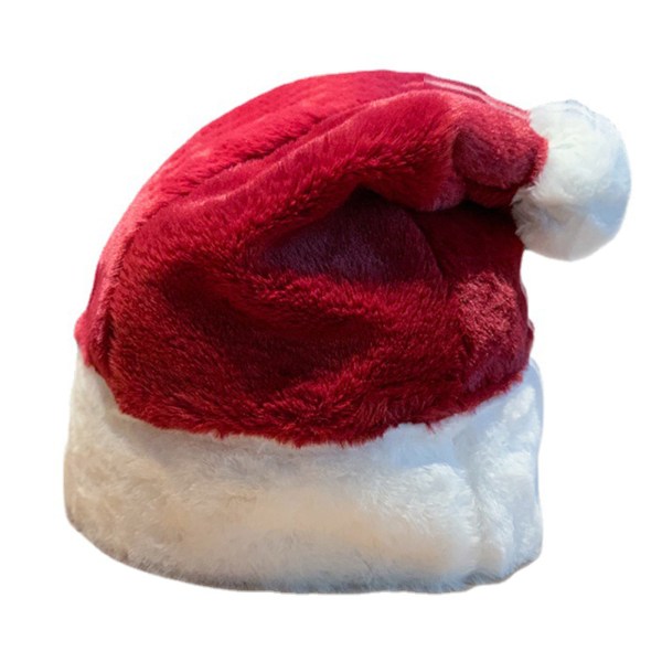 Fashion Rød+Hvid Julehue All-match Julemandshat Plys Julehat Gave til Nytår Thanksgiving Valentinsdag
