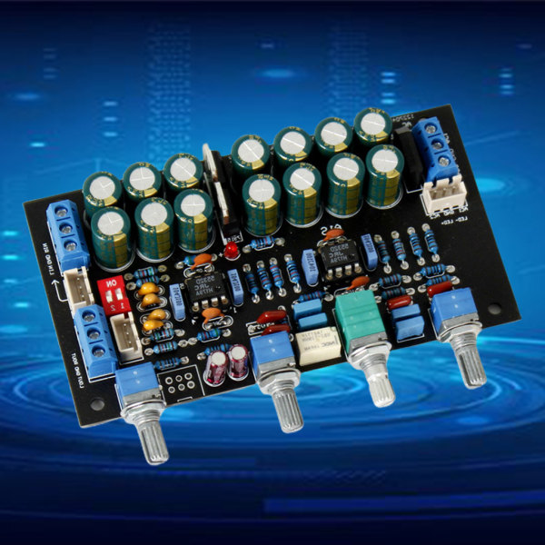 JJRC5532 OP AMP Preamp Amplifier Tone Board Diskant Mellanbas Volymkontrollton
