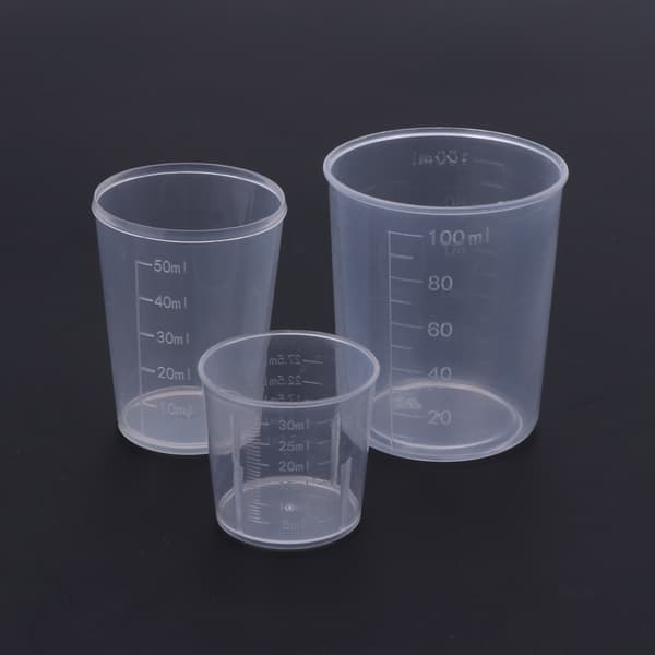 3 stk./sæt 30 50 100 ml multifunktionelle epoxy blandingskopper flydende beholderkopper