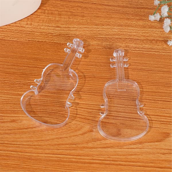 Violin Design Snack Box Multipurpose Kosmetik Rejsebeholder Til Fest Blue