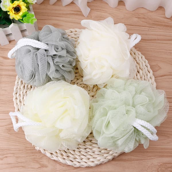 Stor Badsvamp Dusch Mesh Scrubbers Exfolierande Kroppsmassage Scrub Ny