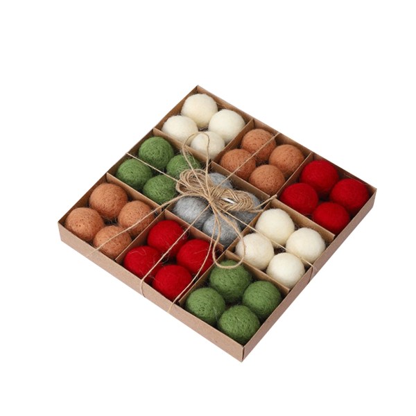 36 st filtbollar till jul girland julgransdekorationer DIY-hantverk Smycketillverkning 1,18'' julfiltbollar 5