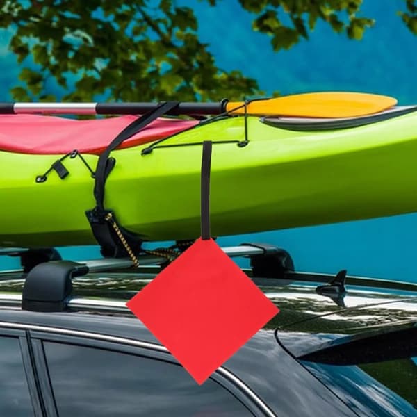 2 st Säkerhetsflaggor för resor Kanoter Bogseringsvarningsflaggor Kajakvarningsflaggor