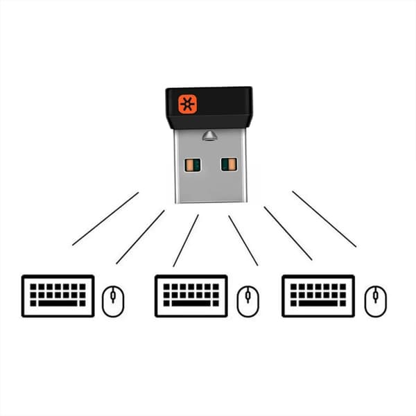 Trådløs dongle-mottaker Unifying USB-adapter for M510 musetastatur