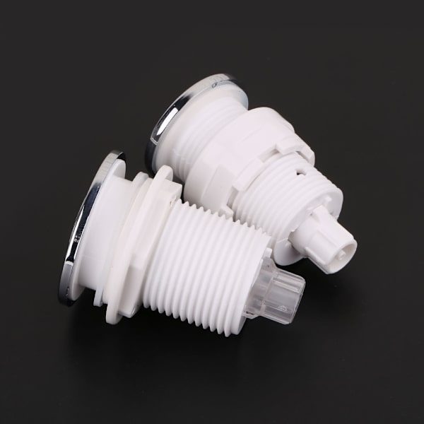 På Av Tryck luftströmbrytare 28mm/32mm för badkar Spa avfall sophantering Whirlpool pneumatisk strömbrytare Silver 28mm