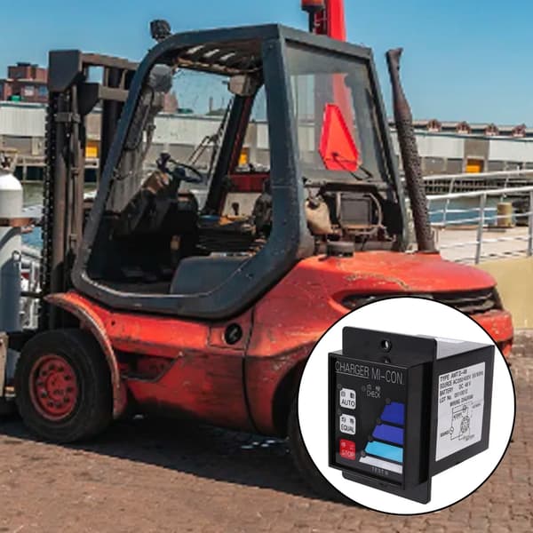 Intelligent 48V batteriopladningscontroller for forbedret gaffeltruckydelse