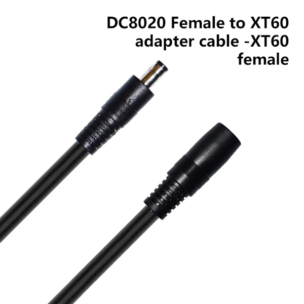 DC5521 5.5mmx2.1mm Han-stik til DC8020 Hun-adapter til solpanel