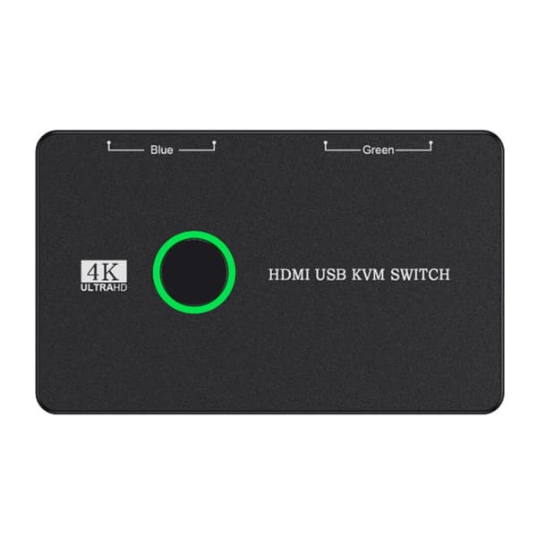 USB KVM-switch Hus Övervakar Tangentbord och Mus för att Kontrollera 2 PC USB KVM