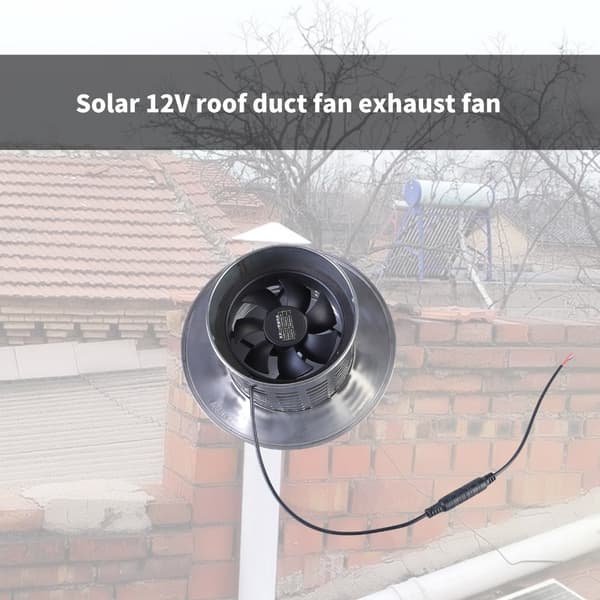Solar udsugningsventilator til skur solpanel drivhusventilator solkraftig ventilator