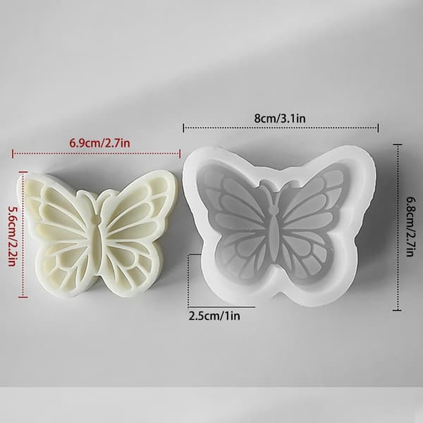 DIY Fjärilsformad Aromaterapi Ljus Silikonform Unika Doftljusformar