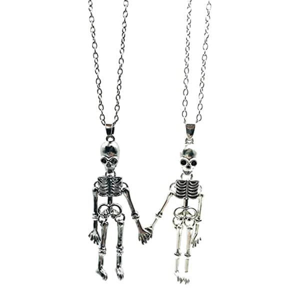 Retro Skeleton Ghost Halsband Halloween Halsband För Bästa Vän Par Håll  Hands Skalle Halsband för Kvinnor Tjej Tonåring 5fa6 | Fyndiq