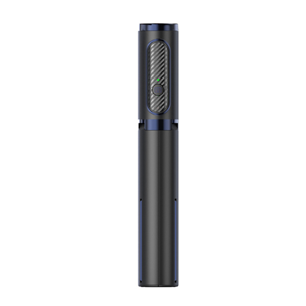 Allt-i-ett Anti Shake Selfie Stick för Smartphone Vlog Live Video Record Selfie med 360° fjärrkontrollrotation Black