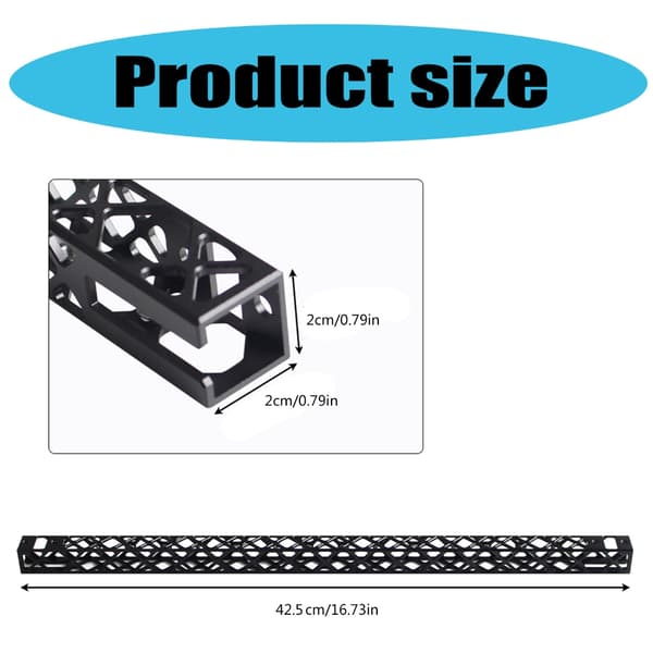 Opgraderinger Gantry Plade Hul Design til SV08 3D Printer 425mm Længde