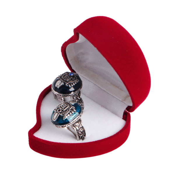 Premium sammetsring Smycken Organizer Presentförpackning för förslag Engagemang Födelsedag Juljubileum