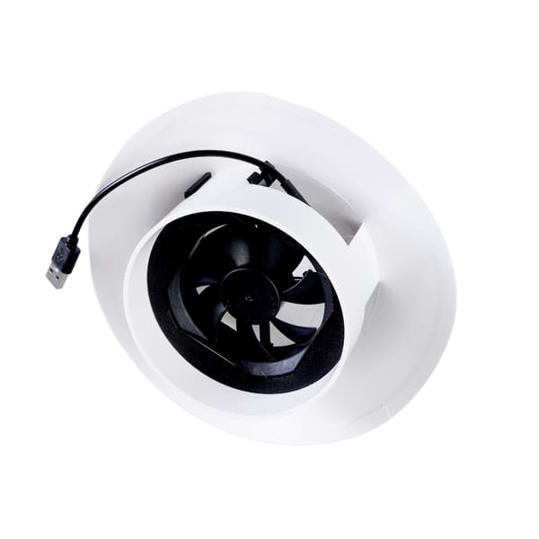 Holdbar 110 mm USB-ventilasjonvifte, avtrekksvifte for PVC-rør og tak