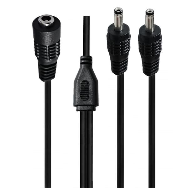 Splitter Strömkabel för 3.5x1.35mm Enheter Dubbla Laddningskapaciteten